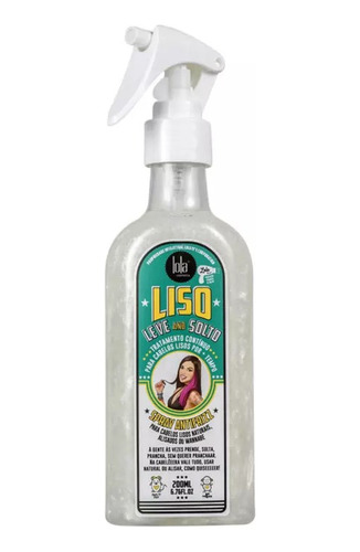 Spray Anti Frizz Liso Leve E Solto  Lola  Curly Girl Vegano