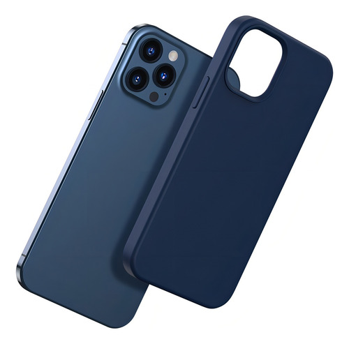 Capa para iPhone 12/12 Pro/max /13/13 Pro/max Colors azul escuro iPhone 12 Pro Max Silicone