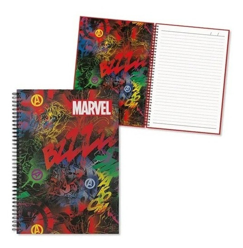 Caderno De 1 Matéria Colegial Marvel Vingadores Culturama