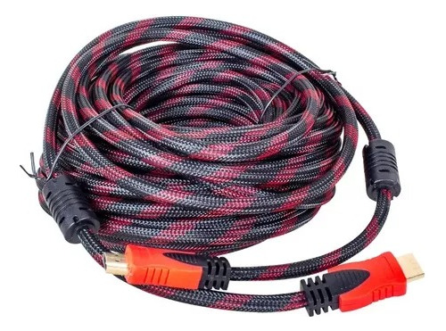 Cable 10 Mts Hdmi 4k Alta Velocidad Conector Bañado En Oro