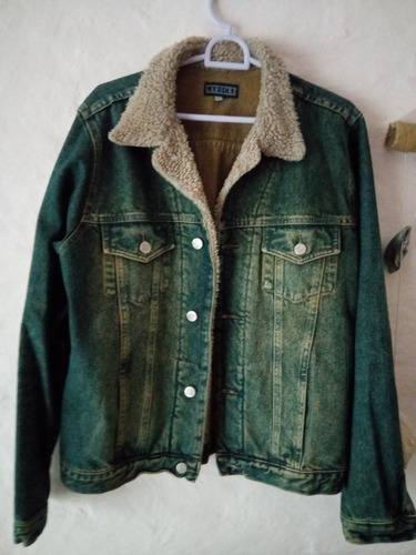 Campera Jean Dama Talle L Verde