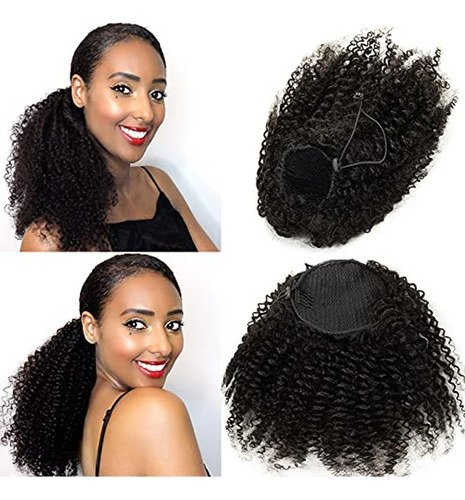 Postizos - Loxxy Kinky Curly Ponytail 3b 3c Real Virgin Remy