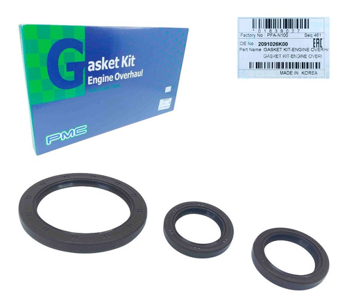 Imagen 5 de 8 de Kit Juego Empacaduras Elantra 1.6 2005 2006 2007 2008 Orig