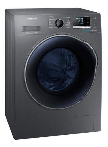 Imagen 2 de 4 de Lavasecarropas automático Samsung WD6000 WD10J6410A inverter inox look 10.2kg 220 V
