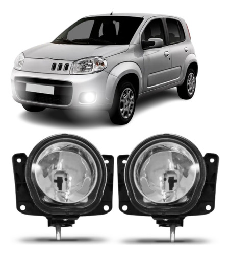 Par Farol Milha Fiat Uno Vivace Essence Way 2011 12 13 14 15