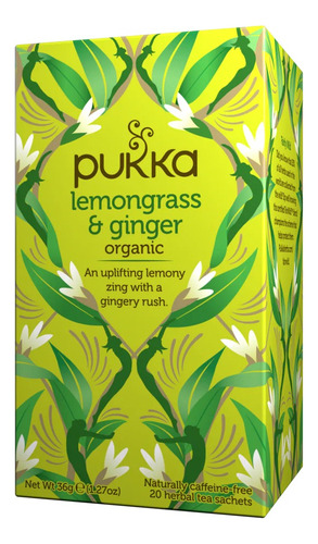 4-pack Infusion Pukka Lemongrass & Ginger Andina Grains