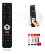Comprar Control Remoto Compatible Con Hisense En-33925a Lcd Botón De Acceso Directo Para Netflix + 4 Pilas AAA Divitech®