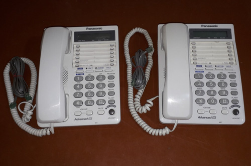 Set 2 Telefonos Panasonic 2 Lineas Kx-ts208 Altavoz Display 