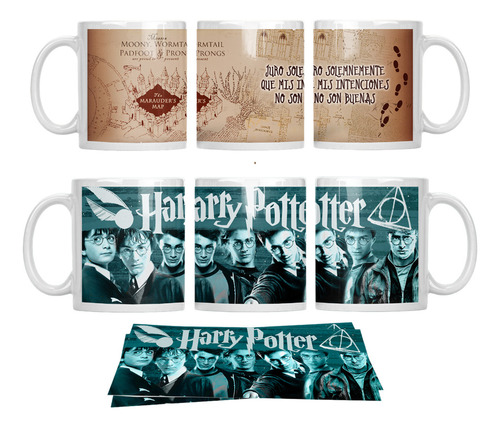 Plantillas Diseño Sublimar Tazas Harry Potter Frases Mágica