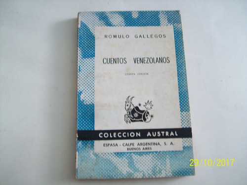 Rómulo Gallegos. Cuentos Venezolanos, 1976