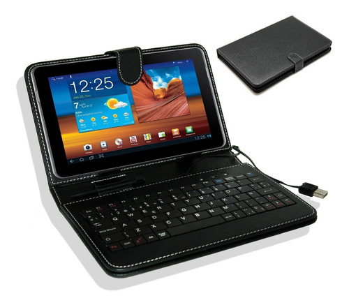 Funda Universal De Tablet Con Teclado Usb De 7 A 9 Pulgadas