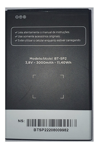 Batería Quantum  Bt-sp2 (qrash)