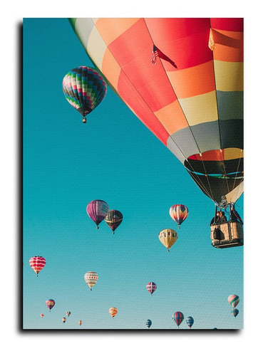 Cuadro Decorativo Canvas 80x120cm Globos Aeroestaticos