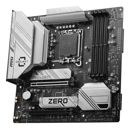 Tarjeta Madre Msi B760m Project Zero Lga 1700 Ddr5 M.2 Wifi
