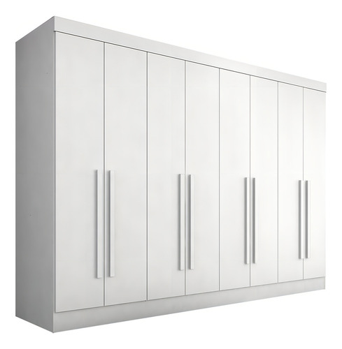 Guarda Roupa Casal Mayra 8 Portas Branco