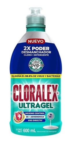 Cloralex Ultra Gel Poder Desinfectante 600ml.