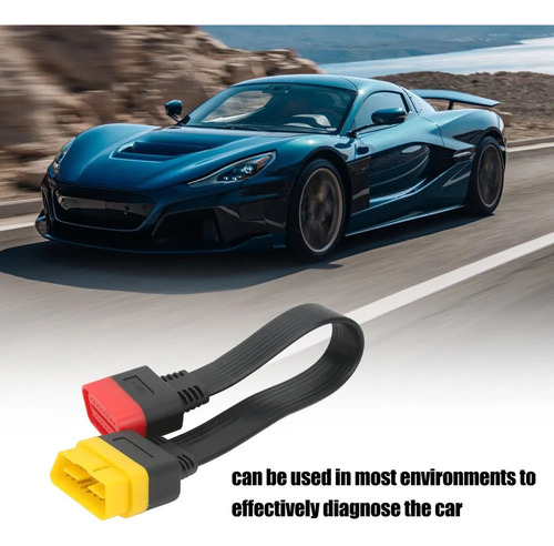Cable De Extensión Obdii Obd2 Macho A Hembra De 16 Pines