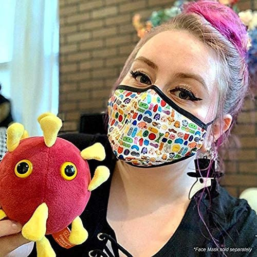 Peluche Giantmicrobes Covid-19: Felpa Suave Cuenta Con Las . Color Rojo