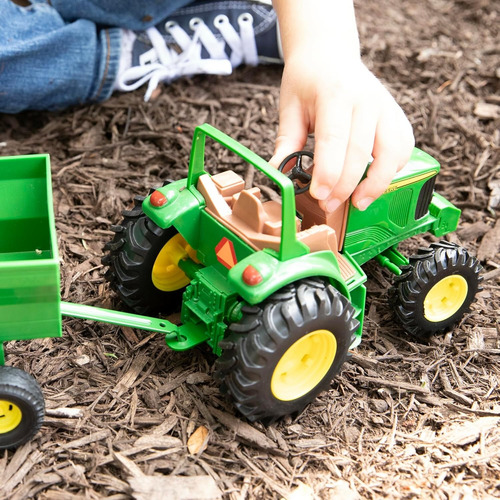 Tractor John Deere Con Remolque 8 Tomy Verde