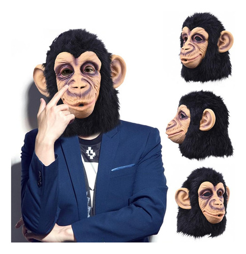 Máscaras De Gorila Para Adultos, Divertidas Máscaras De Hall
