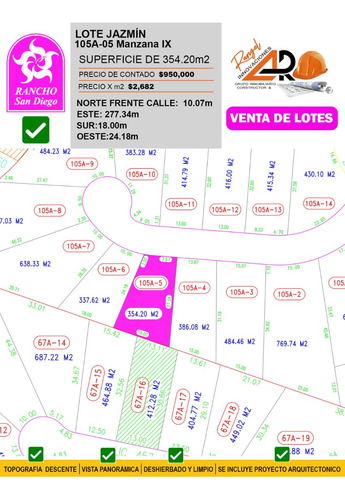 Venta Lote Jazmín De Vistas Espectaculares Con Todos Los Servicios Y Proyecto Incluído Dentro De Fracc Rancho San Diego Ixtapan De La Sal Edomex
