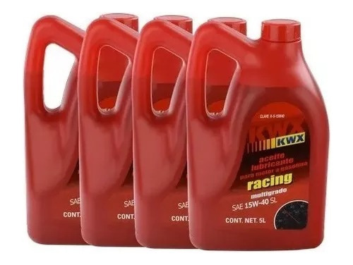 Aceite Multigrado Kwx 15w40 Mineral Para Motor 5 L Caja 4pz 