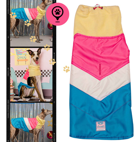 Capa Impermeable Elecant Para Peros | Abrigo Con Cuello Para Mascotas Talle Xs | Ropa Para Perros | Protección Para El Frío Y La Lluvia |