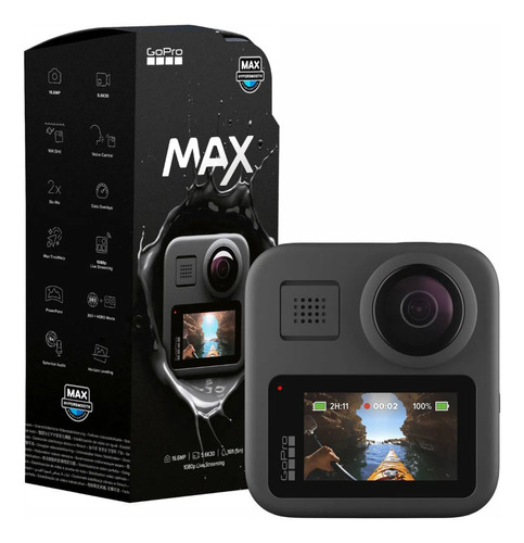 Camara Accion Gopro Max Impermeable 360 Grados 16.6 Mp 5.6k