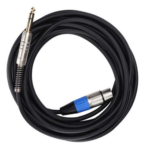 Cable Xlr Hembra A 6,35 Mm, Señal Balanceada Grande De 3 Núc