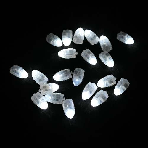 100 Pzs Mini Luces Led Redondas De Globos De Luz De Blanco