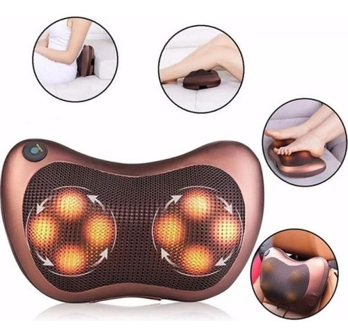 Masajeador Eléctrico Almohada Cojín Lumbar Cuello Piernas