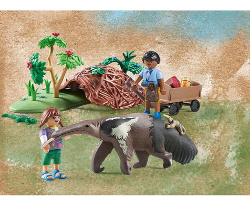 Cuidado Del Oso Hormiguero Playmobil 71012 Con Accesorios