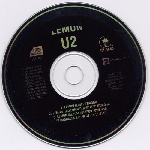 U2 - Lemon - Cd Single Cd - Made In Australia 1993 (Usado)
