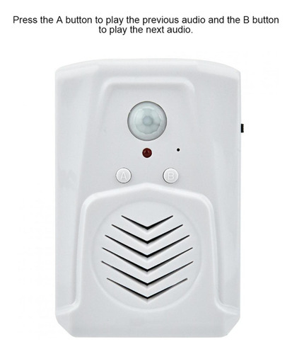 Usb Sensor De Movimiento Timbre Alarma Mp3 Reproductor De Au