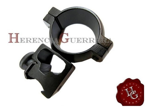 Imagen 3 de 8 de Anillas Montaje Shilba Tubo 1 Riel 11 Alta Aluminio See Thru