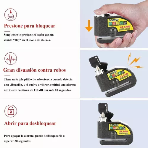 Tercera imagen para búsqueda de linga para moto con alarma