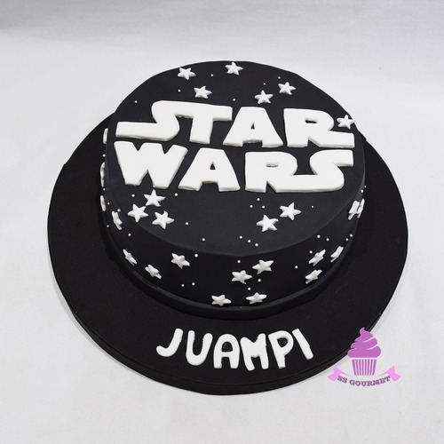 Torta Tematica Star Wars Estrellas - Personalizada 20 Pers