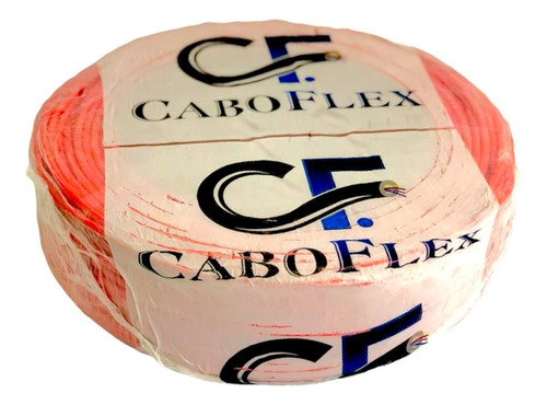 Cable flexible de cobre, rollo de 6 mm, cubierta de 100 m, color rojo