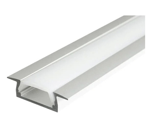 Perfil Aluminio Empotrado  21,5 * 5,6 * 3000mm (3 Metros)