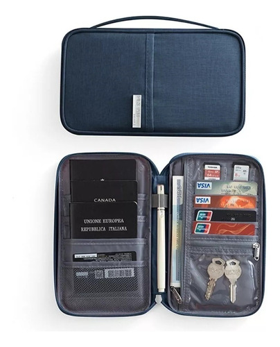 Porta Documentos Para Pasaporte Sobre Organizador De Viaje
