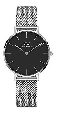 Daniel Wellington Classic Petite Sterling En Negro 32mm