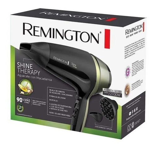 Secador Aguacate Shine Therapy D13a Remington 