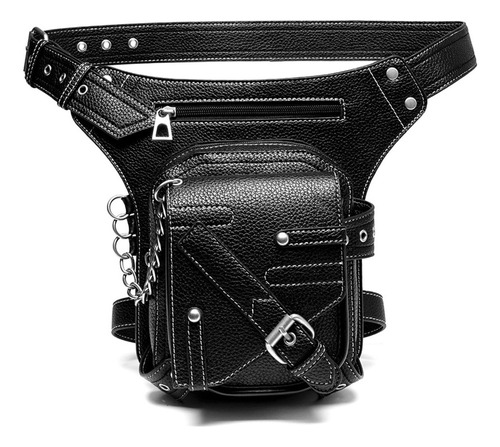 Riñonera Gótica Retro Para Moto, Bolsos De Piel Crossbody Sh