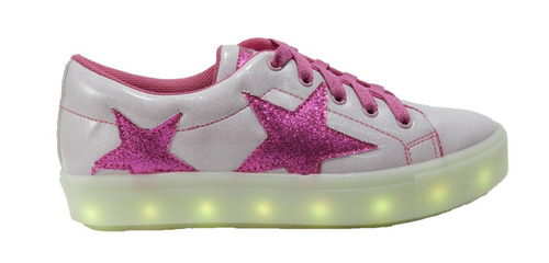 Zapatillas Plumita's C/glitter Luz Cargador Usb 2019