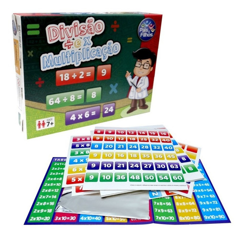 Matemáticas, aprendizaje mediante juegos educativos, división y multiplicación