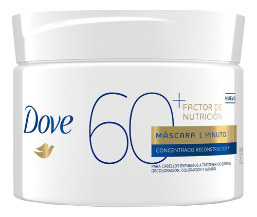 Baño De Crema Concentrado Dove Máscara 1 Minuto 300grs