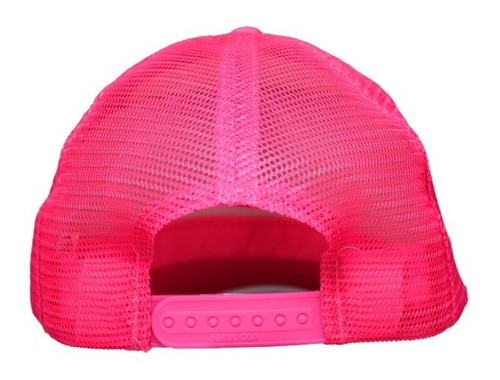 Gorra Nissin Esponja Malla Frente Blanco Con Malla Rosa