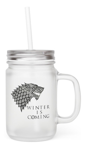 Mason Jar - Game Of Thrones - Got - Winter Is Coming