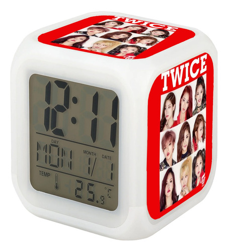 Reloj Twice Grupo K - Pop Despertador Digital Grafimax