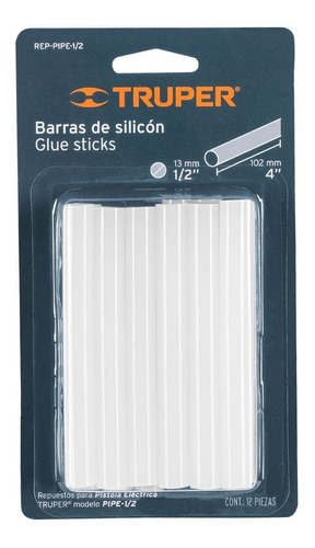 12 Barras De Silicona Grande De 10 Cm Diámetro 1/2 